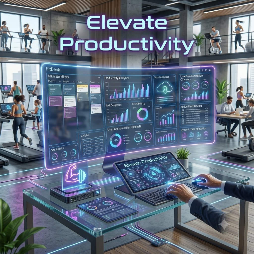Gym management software dashboard to elevate productivity